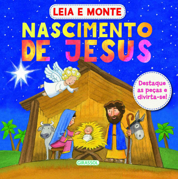 capa livro Leia e Monte - O Nascimento de Jesus, autor(a) Equipe Arcturus