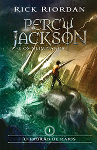 capa livro Percy Jackson - O ladrão de raios - vol. 1, de Riordan, Rick